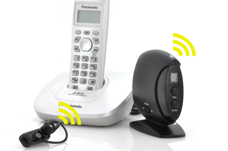 Bluetooth transmitter for landline phone